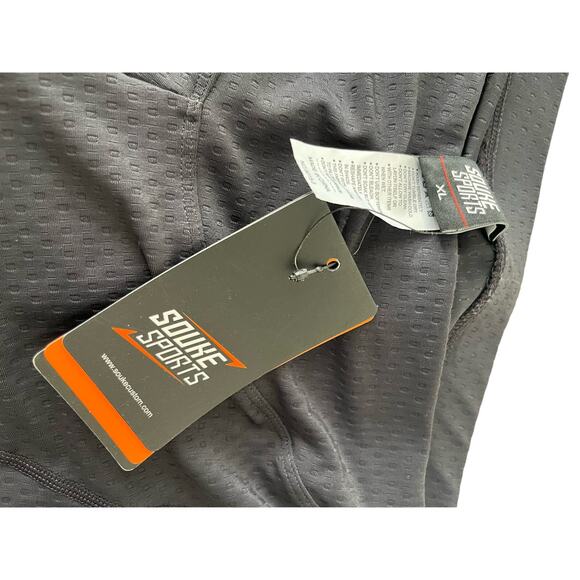 Souke Sports Women's XL Padded Cycling Shorts Charcoal Gray Spandex Blend New - Picture 4 of 5
